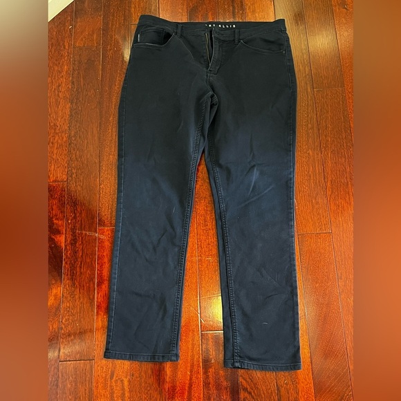 Perry Ellis Navy Slim Fit Stretch Jeans - Picture 1 of 7